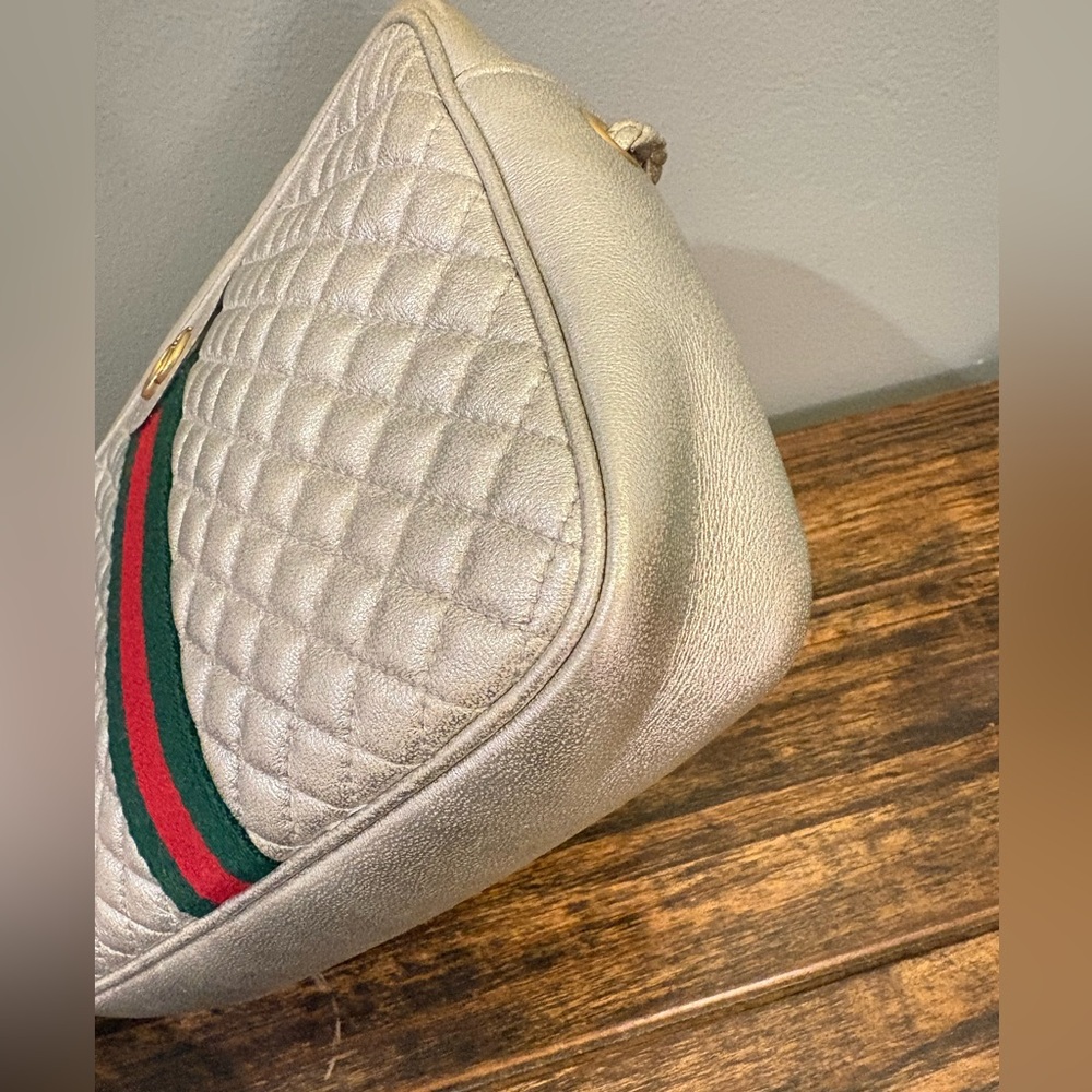 Gucci Silver Trapuntata Crossbody - Picture 3 of 12
